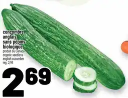 Metro Concombre anglais sans pépins biologique offer