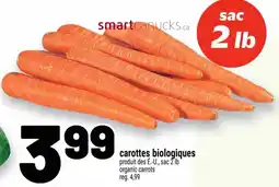 Metro Carottes biologiques offer