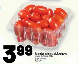 Metro Tomates raisins biologiques produit du canada offer