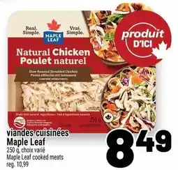 Metro Viandes cuisinées maple leaf offer