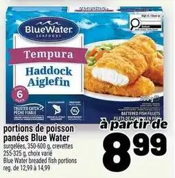 Metro Portions de poisson panées blue water offer