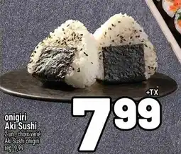 Metro Onigiri aki sushi offer