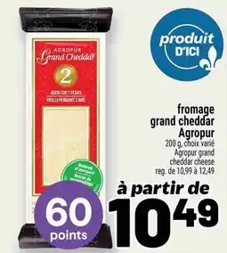 Metro Fromage grand cheddar agropur offer