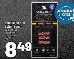 Metro Saucisson sec label boeuf offer