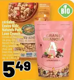 Metro Céréales enviro kidz nature's path love crunch offer