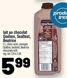 Metro Lait au chocolat québon sealtest beatrice offer