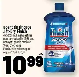 Metro agent de rinçage Jet Dry Finish offer