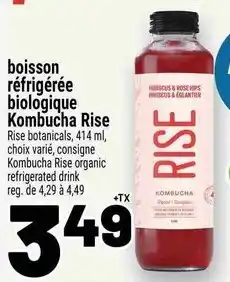 Metro Boisson réfrigérée biologique kombucha rise offer