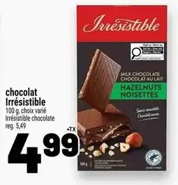 Metro Chocolat irrésistible offer