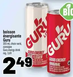 Metro Boission energisante Guru offer