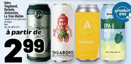Metro bière Vagabond Boréale Alchimiste La Voie Maltée offer