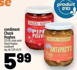 Metro condiment Chuck Hughes offer