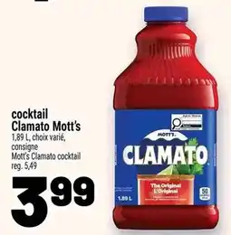 Metro cocktail Clamato Motts offer