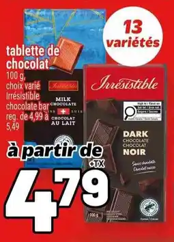 Metro tablette de chocolat offer