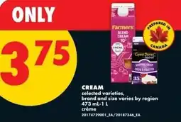 No Frills Cream offer