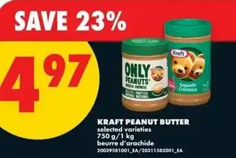 No Frills Kraft peanut butter offer
