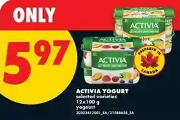 No Frills Activia yogurt offer