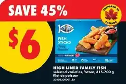 No Frills High liner family fish offer