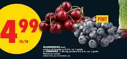 No Frills Blueberries or cherries offer