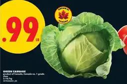 No Frills Green cabbage offer