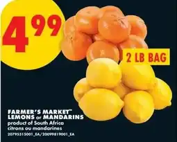 No Frills Farmers market lemons or mandarins offer