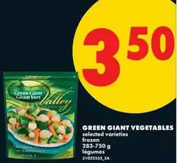 No Frills Green giant vegetables offer