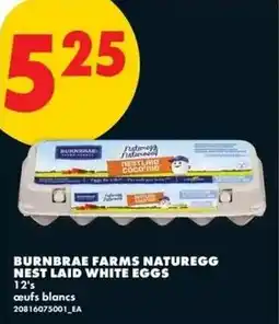 No Frills Burnbrae farms naturegg nest laid white eggs offer