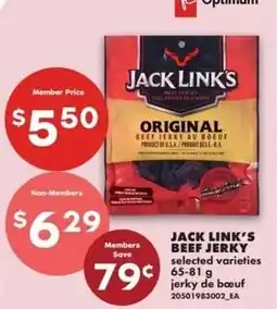 No Frills Jack links beef jerky offer