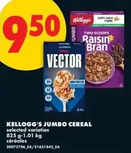 No Frills Kelloggs jumbo cereal offer