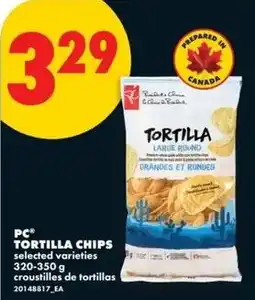 No Frills Pc tortilla chips offer