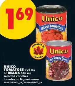 No Frills Unico tomatoes or beans offer