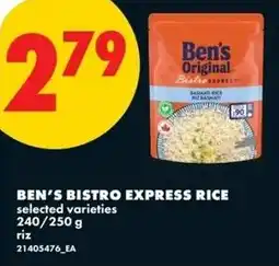 No Frills Bens bistro express rice offer