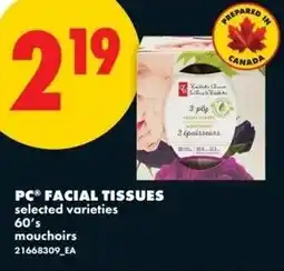 No Frills Pc facial tissues offer