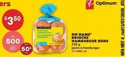 No Frills No name brioche hamburger buns offer