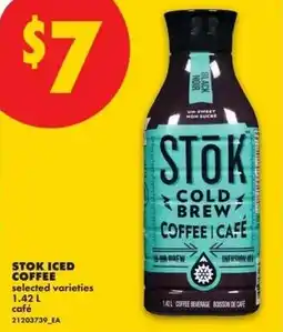 No Frills Stok iced coffee offer