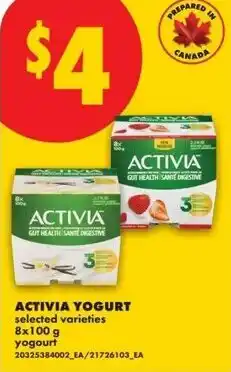 No Frills Activia yogurt offer