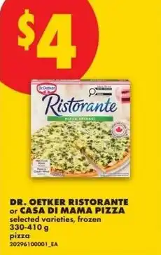 No Frills Dr oetker ristorante or casa di mama pizza offer