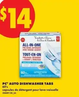 No Frills Pc auto dishwasher tabs offer