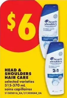 No Frills Head & shoulders hair care offer