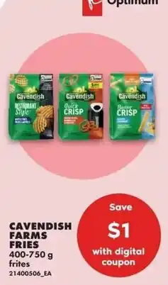 No Frills Cavendish farms fries offer