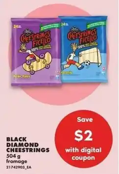 No Frills Black diamond cheestrings offer