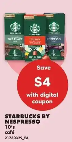 No Frills Starbucks by nespresso offer