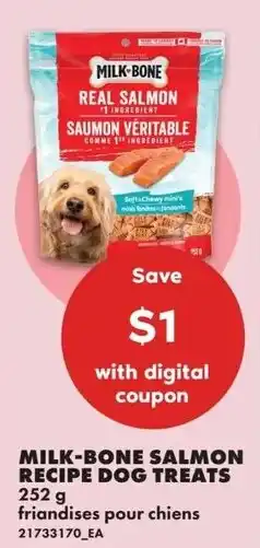 No Frills Milk bone salmon recipe dog treats offer