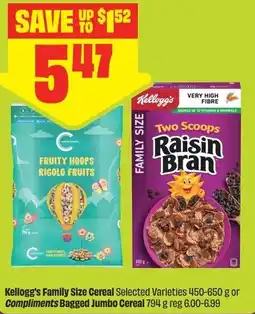 FreshCo Kelloggs Family Size Cereal offer