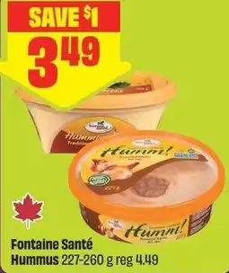 FreshCo Fontaine Santé Hummus offer
