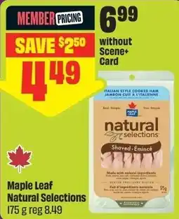 FreshCo Maple Leaf Natural Selections offer