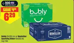 FreshCo Bubly or Montellier Sparkling Water offer