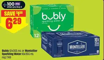 FreshCo Bubly or Montellier Sparkling Water offer