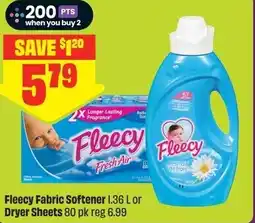 FreshCo Fleecy Fabric Softener or Dryer Sheets offer