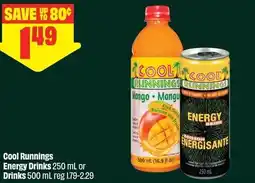 FreshCo Cool Runnings Energy Drinks or Drinks offer